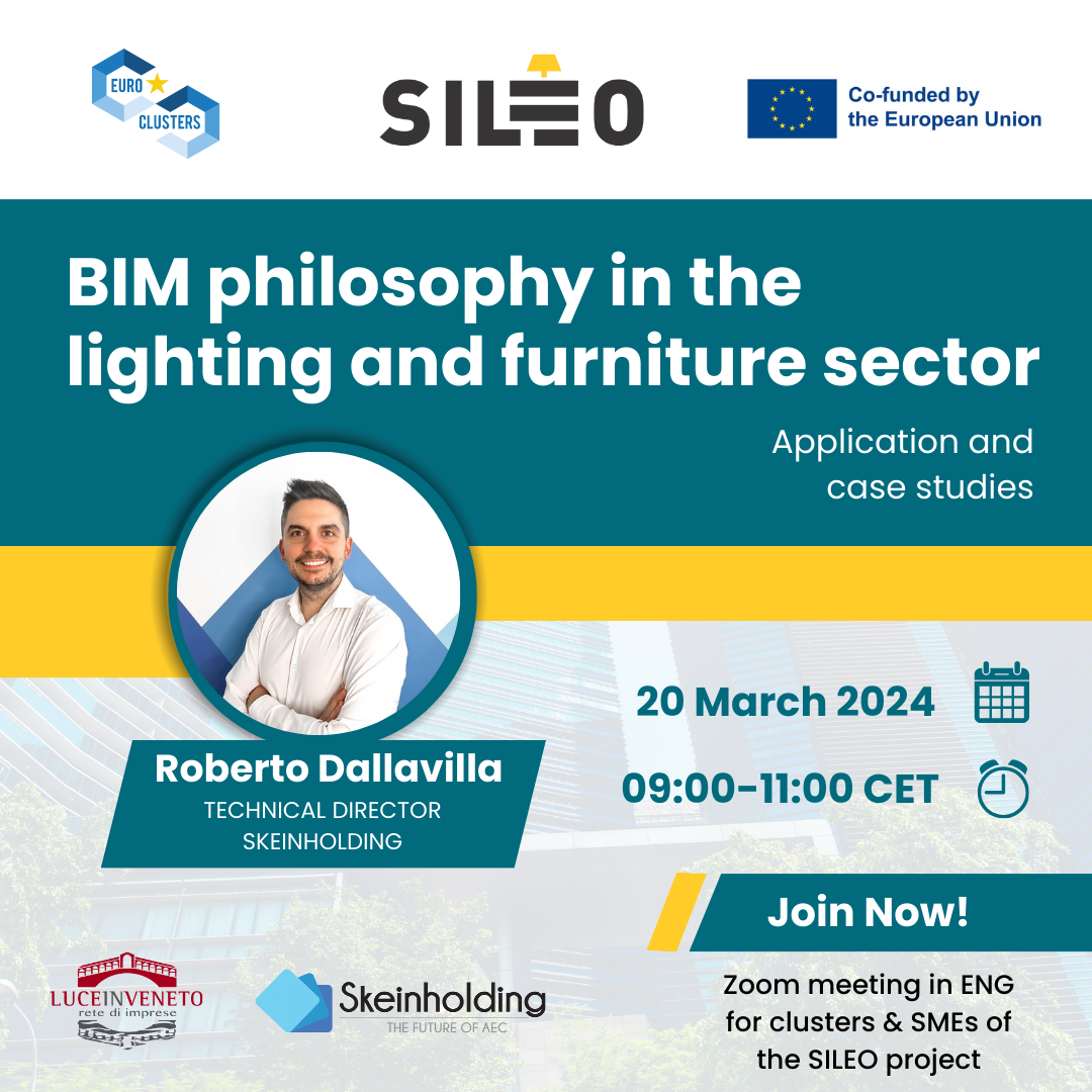 SILEO workshop BIM philosophy in the ligting and furniture sector – Application and case studies